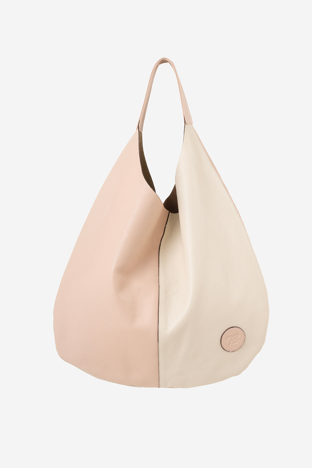 Puja Krem-Pembe Omuz Deri Çanta