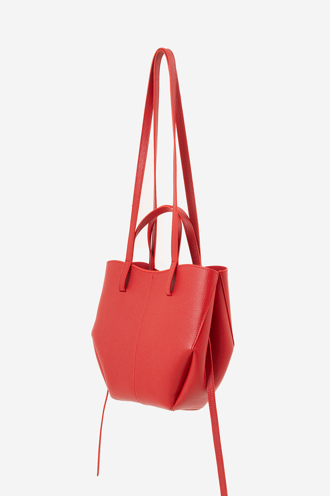 Kırmızı Tote El ve Omuz Deri Çanta