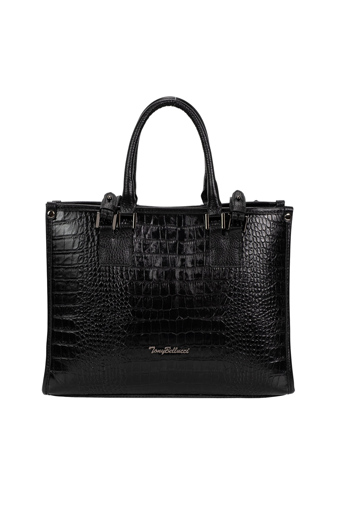 Krone Siyah Deri Çanta