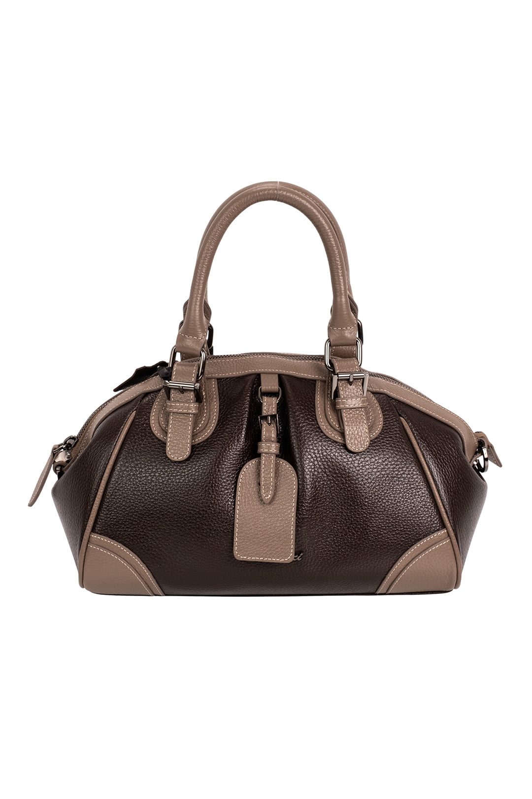 Toscana Bej Kahve Deri Çanta