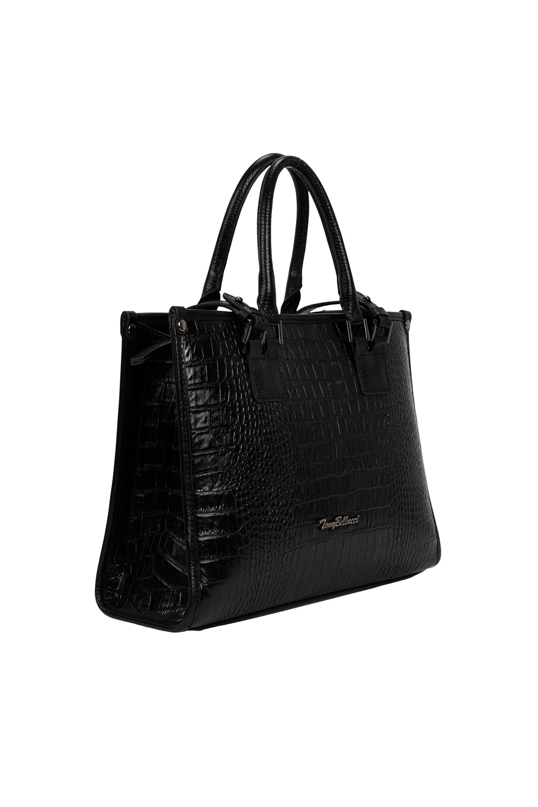 Krone Siyah Deri Çanta