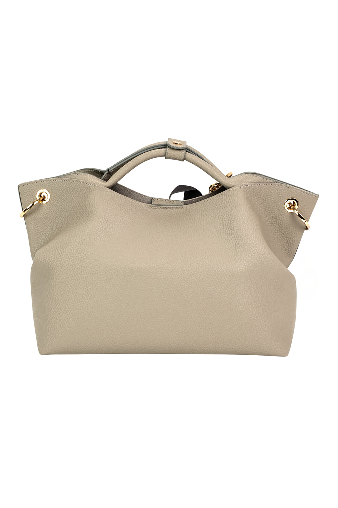 Tina Maxi Gri Aksesuar Detaylı Çanta