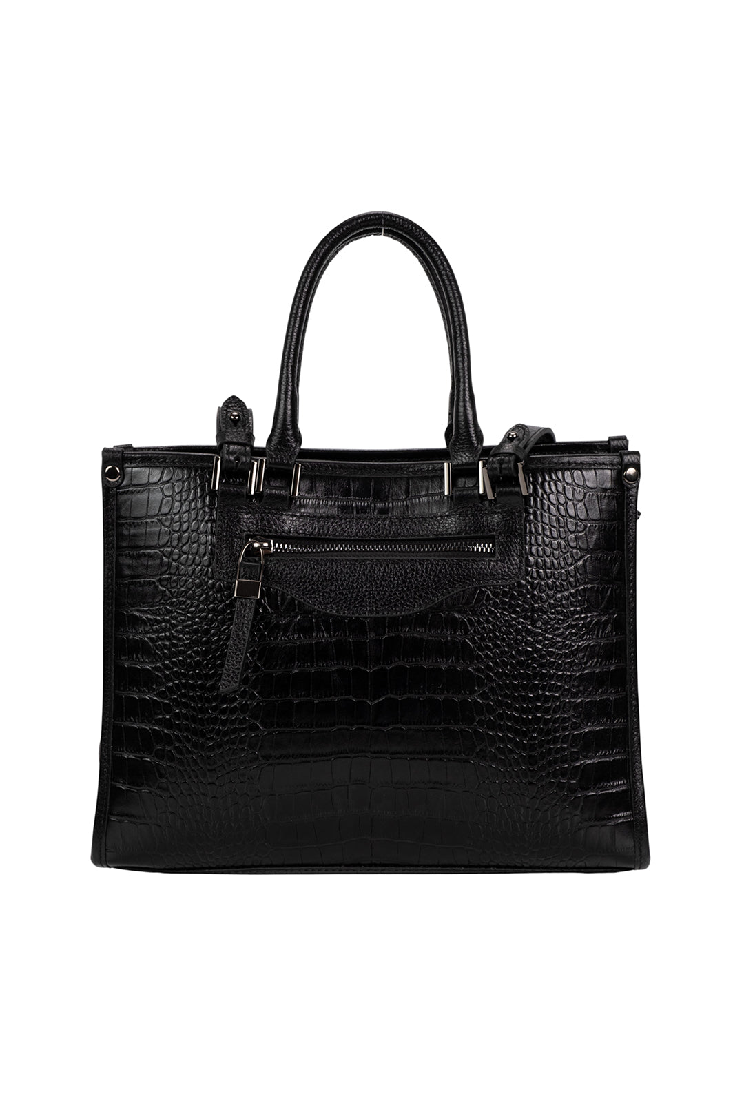 Krone Siyah Deri Çanta