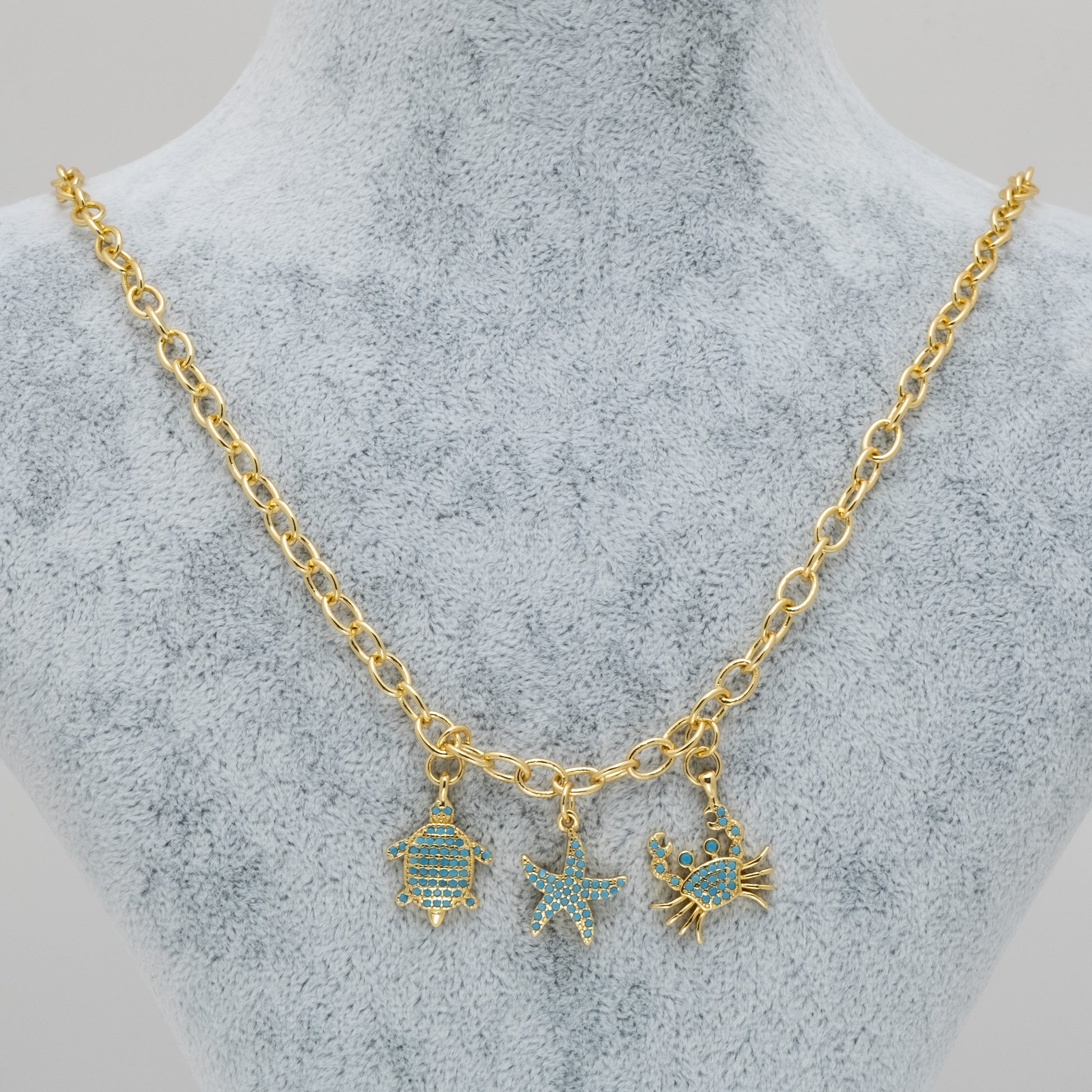 Inspred Mavi VIP Gold Kolye