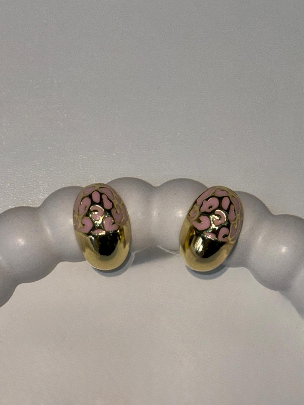 Pink Aura VIP Gold Küpe(14k)