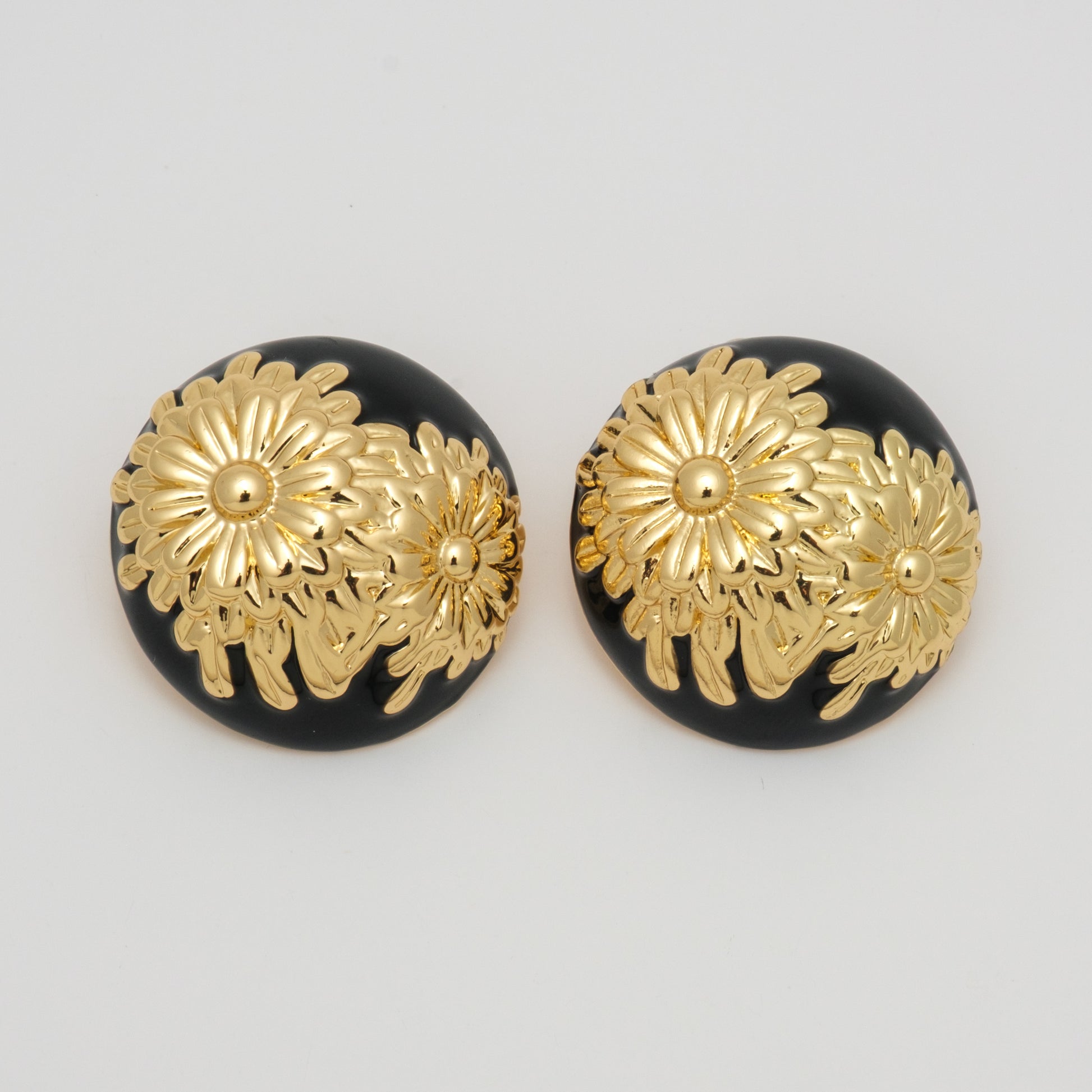 Alba Shine VIP Gold Siyah Küpe(14k)