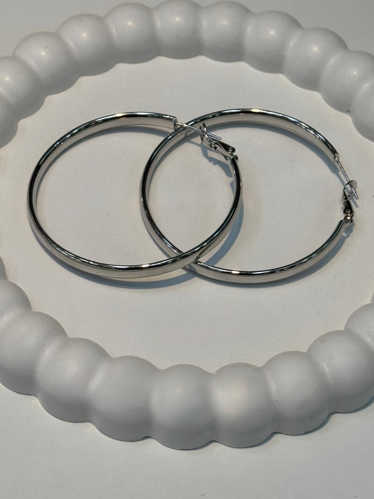 Moon Circle VIP Silver Küpe