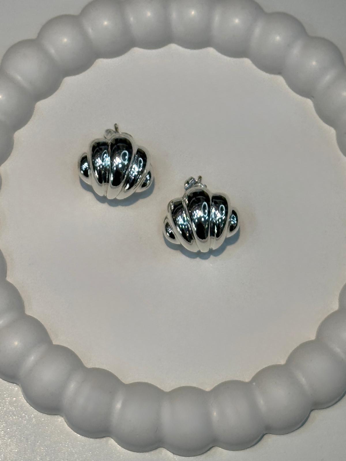 Arctic Round VIP Silver Küpe
