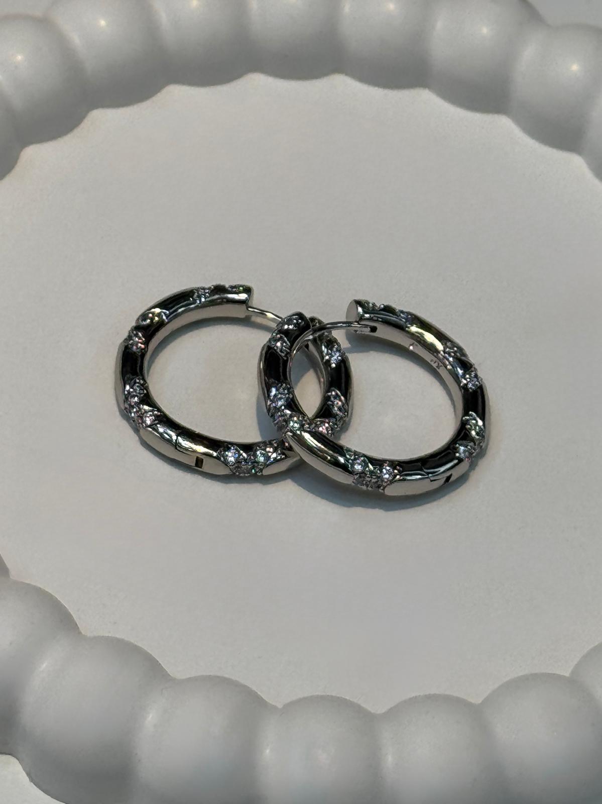 Circle Shine VIP Silver Küpe