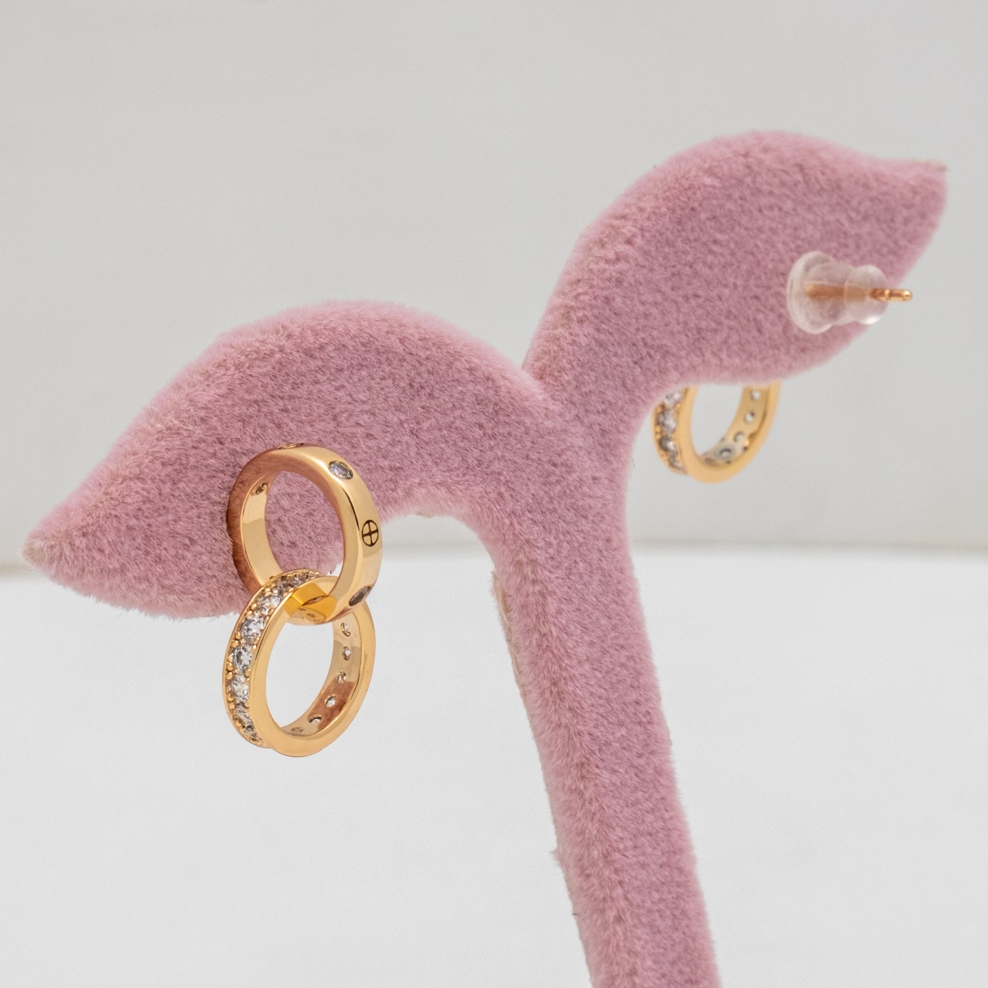 Pink Alba Shiner VIP Rose Küpe